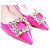 Escarpins de verniz Roger Vivier Virgul Strass Buckle Rosa - vista 7