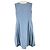 Autre Marque Rene Triacetat-Kleid Blau Hellblau