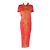 Issey Miyake PLEATS PLEASE Two-Piece Set Polyester Set Red