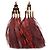 Louis Vuitton Burgunderrote Federohrringe Bordeaux