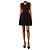 Alaïa Mini abito senza maniche nero e rosso con dettagli a conchiglia - taglia UK 6