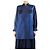 Autre Marque Túnica de mezcla de algodón y seda azul - talla UK 10