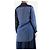 Autre Marque Túnica de mezcla de algodón y seda azul - talla UK 10 - vista 2