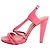 Philosophy Di Alberta Ferretti Rosa Leder Riemchen-Sandalen - Größe EU 38.5 Pink