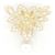Mikimoto Au750 Perlen-Diamant-Anhänger Golden