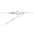 Autre Marque Collar de oro amarillo K10 2 en 1 con rubí y diamante Dorado - Ansicht 5