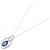 Autre Marque Collana in oro bianco Au750, tanzanite e diamante Argento - vista 2