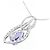 Autre Marque Collana in oro bianco Au750, tanzanite e diamante Argento - vista 4