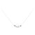 Autre Marque Collana Ribbon in Diamanti Au750 Argento