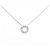 Autre Marque Collana in platino e diamanti Argento