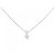 Autre Marque Collana in oro bianco 10K e diamanti Argento