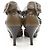 Hermès Hermes Leder Pumps 35.5 Grün Khaki - Ansicht 5