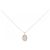 Autre Marque Collana in oro rosa K14 e zircone cubico