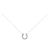 Autre Marque Collana Horseshoe in Diamanti Au750 Argento