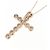 Autre Marque Collana Croce Diamante Au750 Rosa - vista 4