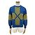 Christian Dior Wollstricktop Blau Gelb