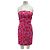Autre Marque Trägerloses Kleid mit Print Pink