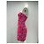 Autre Marque Trägerloses Kleid mit Print Pink - Ansicht 4