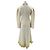 Autre Marque Cremefarbenes Kleid mit gelben Federn Beige - Ansicht 2