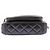 Chanel Gesteppte schwarze Leder-"Camera Bag" - Ansicht 7