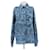 Camisa Leonard estampada azul de algodón
