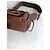 Borsa a tracolla Dior Flight in pelle marrone - vista 10