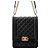 Borsa a tracolla Chanel Boy in agnello Nero