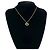 Collana a catena placcata oro con motivo logo Christian Dior CD - vista 2