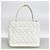 Timeless Bolsa Tote Chanel em couro de bezerro de grão branco - vista 10
