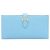 Hermès Hermes Bearn Soufflé Verso Bi-fold Long Wallet Blau Grün