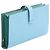 Hermès Hermes Bearn Soufflé Verso Bi-fold Long Wallet Blau Grün - Ansicht 2