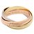 Anello Cartier Trinity in oro giallo bianco e rosa 18K Argento D'oro