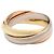 Anello Cartier Trinity in oro giallo bianco e rosa 18K Argento D'oro - vista 2