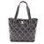 Borsa Tote Chanel Wild Stitch in pelle nera Nero