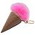 Louis Vuitton LV Ice Cream Monogram Reverse Rose Charm Marrone Rosa