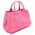 Borsa Tote Prada Canapa Rosa - vista 2