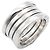 Bulgari Anello Bvlgari B-zero1 4-Band in oro bianco 18K D'oro