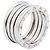 Bulgari Anello Bvlgari B-zero1 4-Band in oro bianco 18K D'oro - vista 3