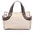 Borsa a mano Mini Boston Bulgari Logomania Marrone Beige