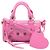 Borsa Balenciaga Nano Le Cagole in agnello rosa