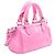 Borsa Balenciaga Nano Le Cagole in agnello rosa - vista 2