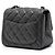 Chanel Gray Mini Square Classic Lambskin Single Flap Marrone Grigio antracite - vista 2
