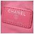 Pochette Chanel en agneau matelassé CC rose - vue 5