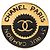 Spilla Chanel Gold CC Placcata Oro Smalto 31 Rue Cambon