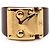 Anello Lock Me in resina rossa e placcato oro Louis Vuitton M Rosso Bordò