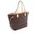 Borsa Tote Louis Vuitton Neverfull MM Monogram Marrone - vista 2