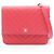 Bolsa de ombro com corrente de carteira Chanel Chevron V-Stitch Vermelho