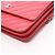 Bolsa de ombro com corrente de carteira Chanel Chevron V-Stitch Vermelho - vista 13