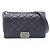 Borsa a tracolla Chanel Boy in agnello blu navy
