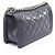 Borsa a tracolla Chanel Boy in agnello blu navy - vista 2